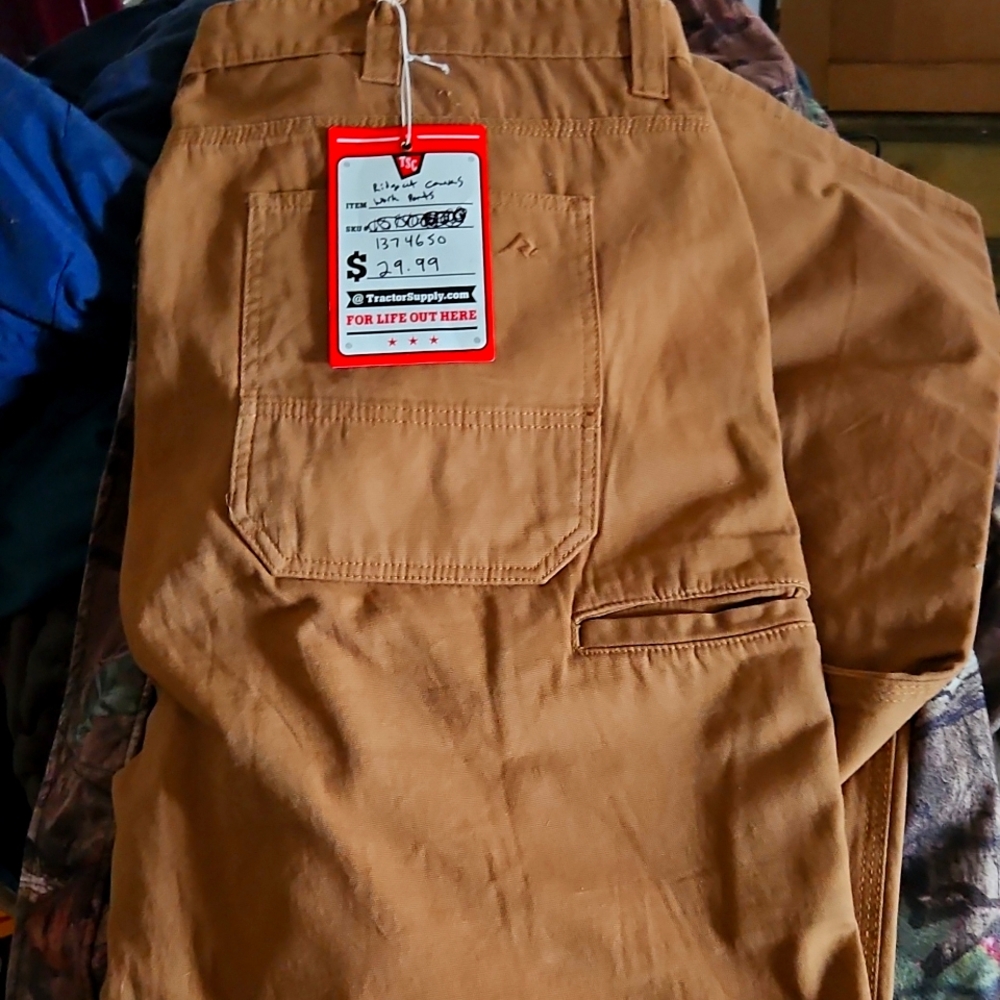 Mens ridgecut canvas work pants